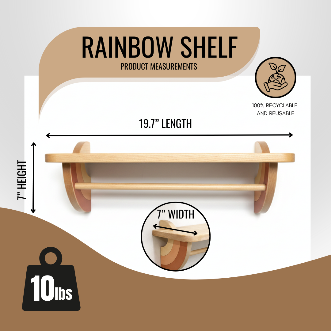 Rainbow Floating Shelf